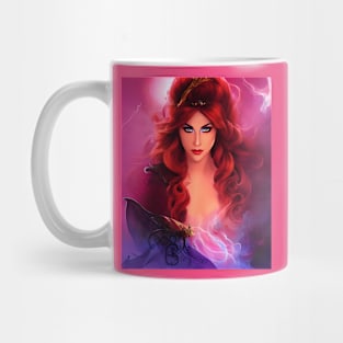 Beautiful Woman in Magical Color Spwirl Mug